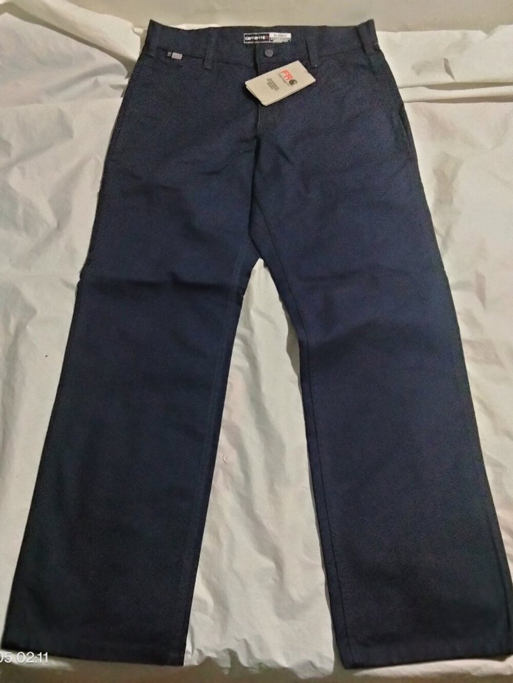 Carhartt FR Mens 32x32 Navy Blue Flame Resistant Rugged Flex Duck Utility Pants